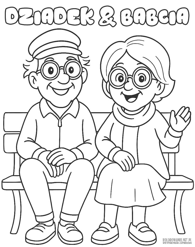 Dziadek i Babcia laurka do druku