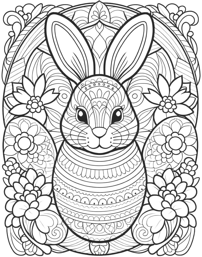 Mandala wielkanocna do druku
