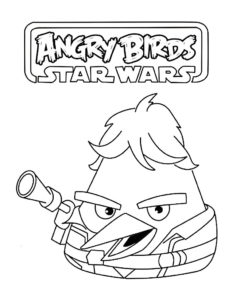 Kolorowanka Angry Birds Star Wars