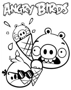 Malowanka Angry Birds dla dzieci