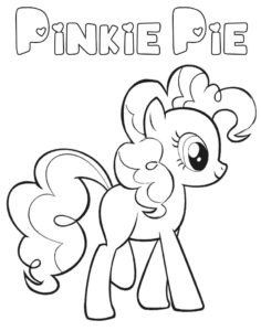 Pinkie Pie kolorowanka My Little Pony do druku