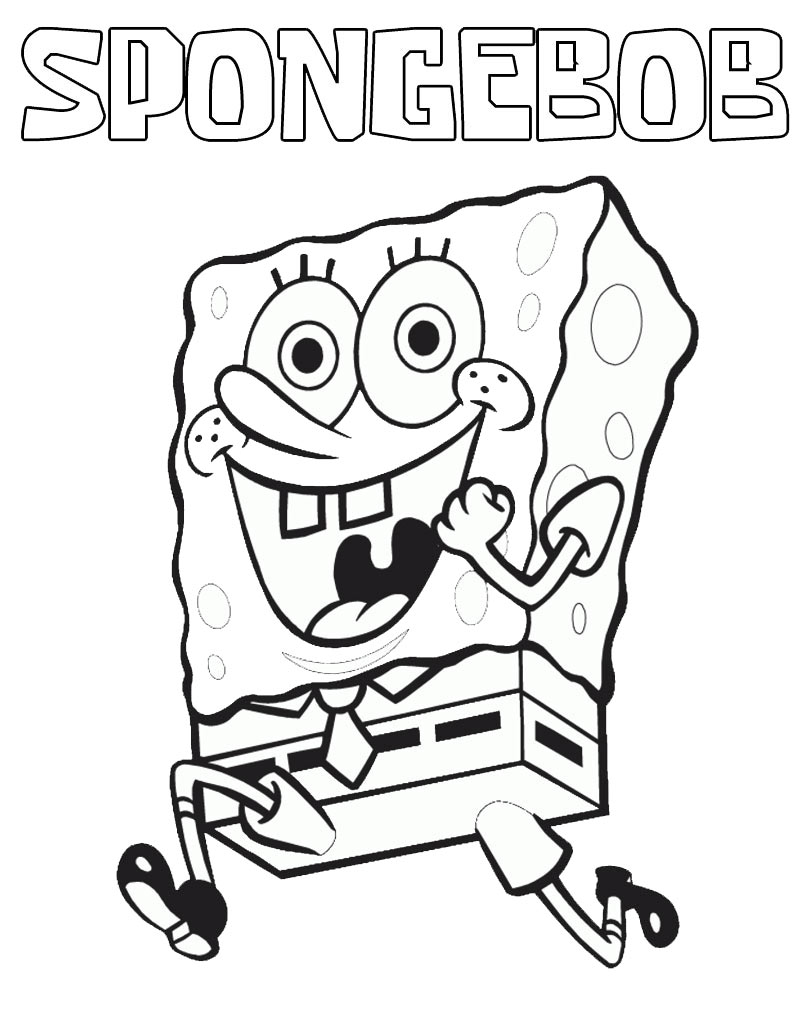 SpongeBob kolorowanka do druku