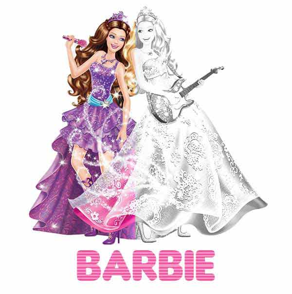 Kolorowanki Barbie