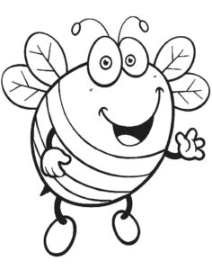 Pszczoła kolorowanka do druku
