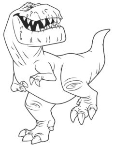 Kolorowanka Butch z kreskówki Dobry Dinozaur