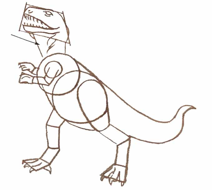 5 Rysowanie dinozaura