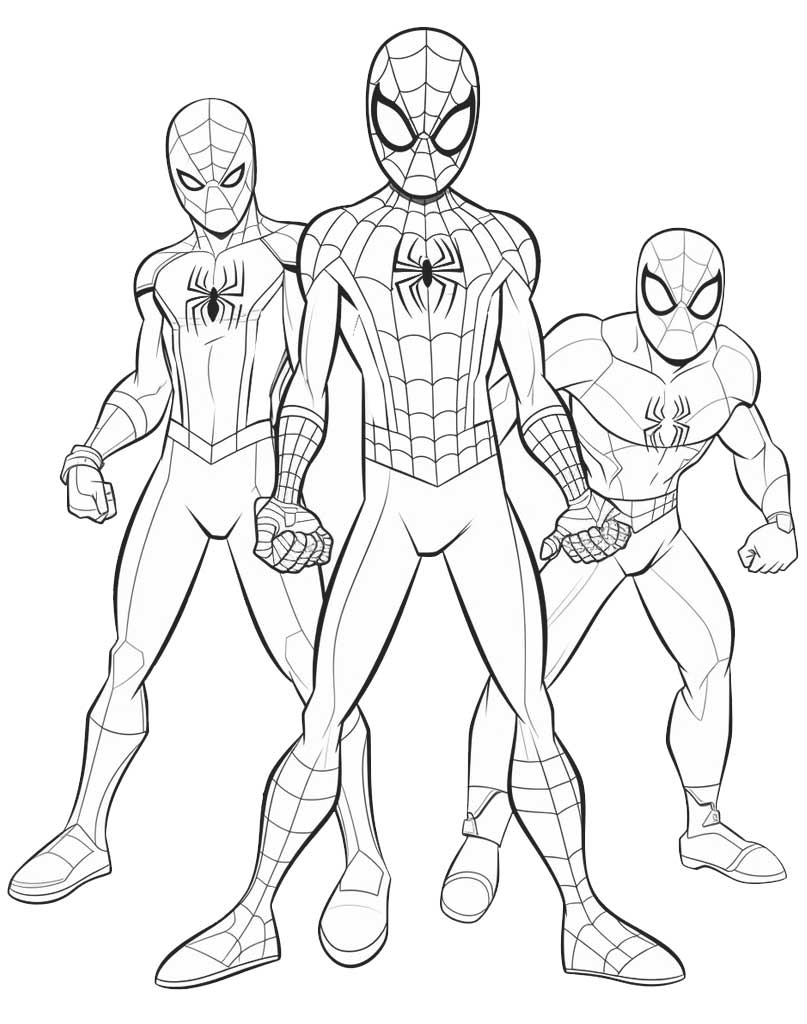 Kolorowanka Spiderman i przyjaciele