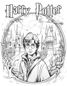 Kolorowanka z Harrym Potterem dla dzieci
