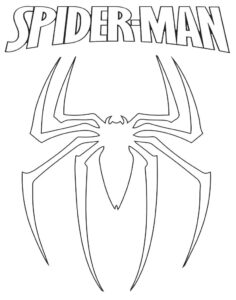 Logo Spiderman do druku
