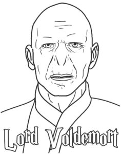 Lord Voldemort kolorowanka do druku