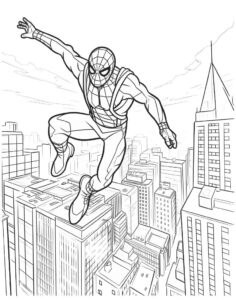Obrazek Spidermana do kolorowania