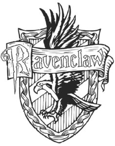 Ravenclaw logo kolorowanka do druku