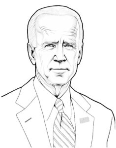 Joe Biden kolorowanka do druku