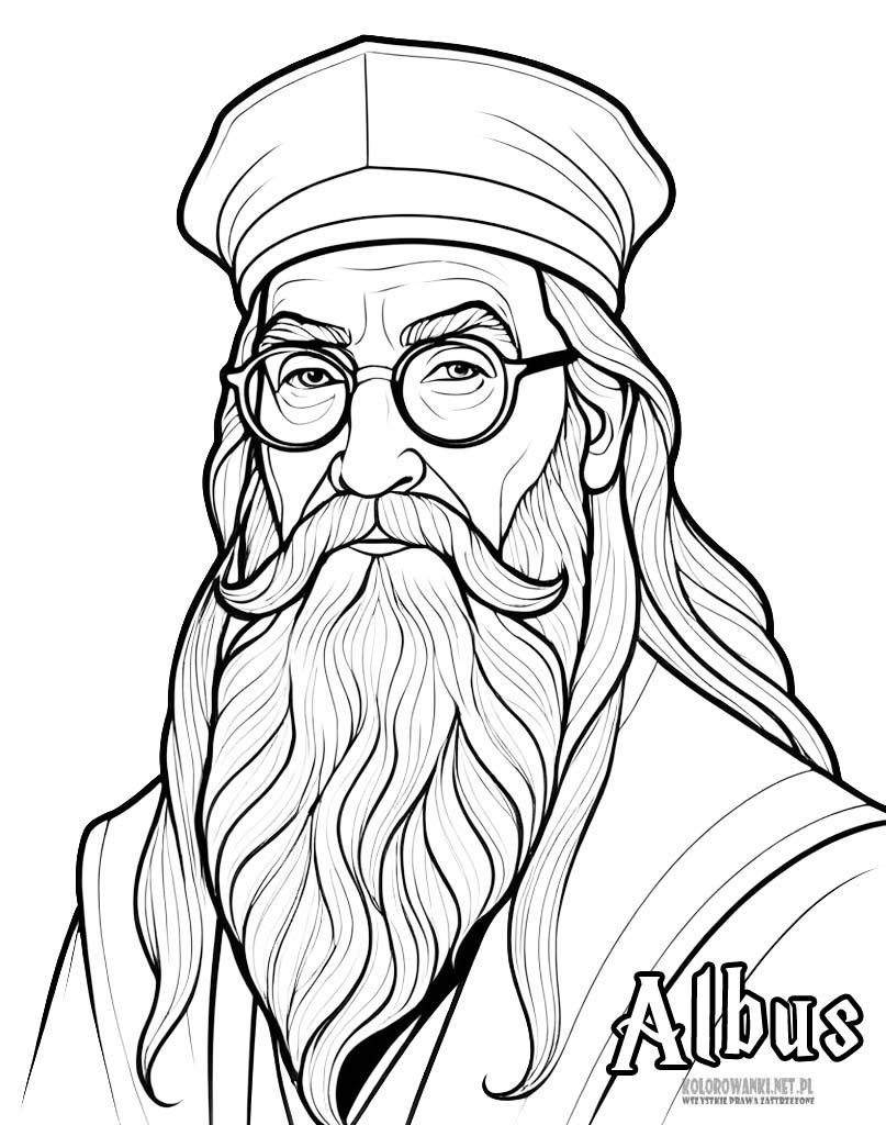 Albus Dumbledore kolorowanka
