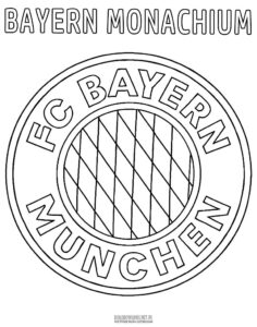 Bayern Monachium kolorowanki herby drużyn piłkarskich