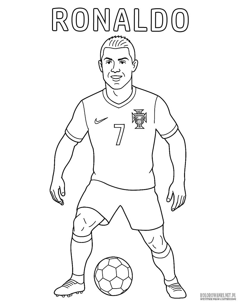 Cristiano Ronaldo kolorowanki z piłkarzami