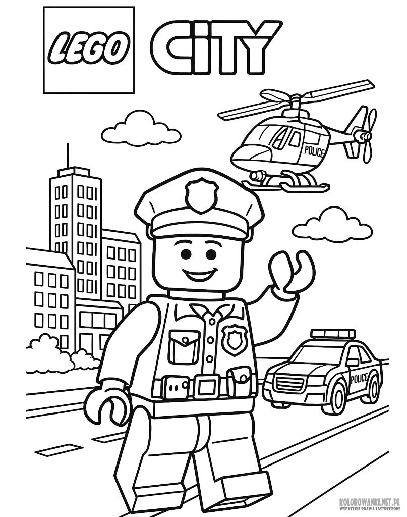 Kolorowanki Lego City