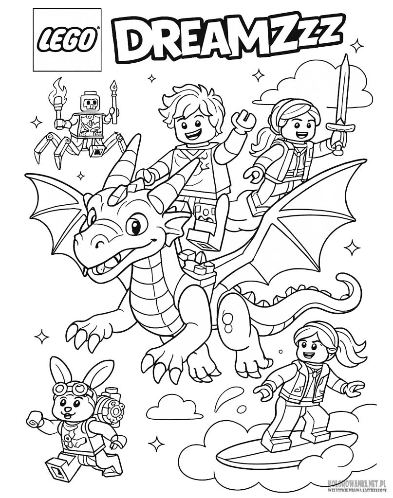 Kolorowanka Lego Dreamzzz