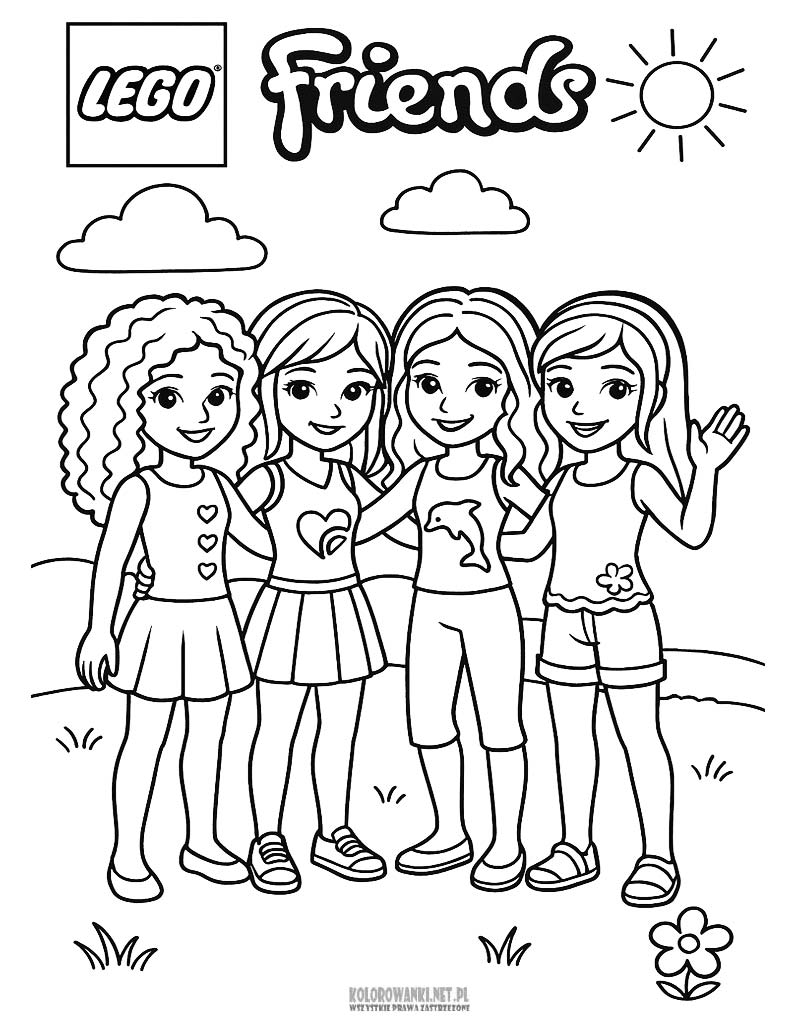 Kolorowanki Lego Friends