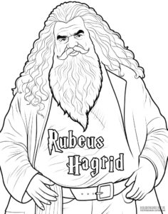 Rubeus Hagrid kolorowanka pdf