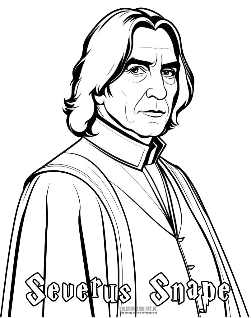 Severus Snape kolorowanka