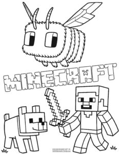 Kolorowanka z filmu Minecraft