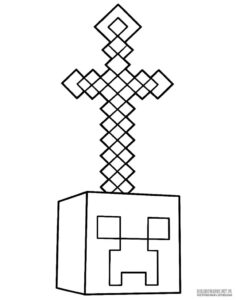 Minecraft kolorowanka do druku