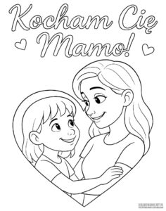Malowanki na Dzień Mamy